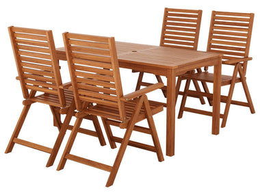 Table de jardin + Lot de 4 fauteuils Sevilla