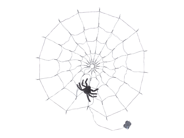 Décoration d'Halloween « Toile d'araignée LED », avec 80 LED