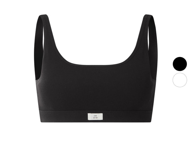 Brassière côtelée femme