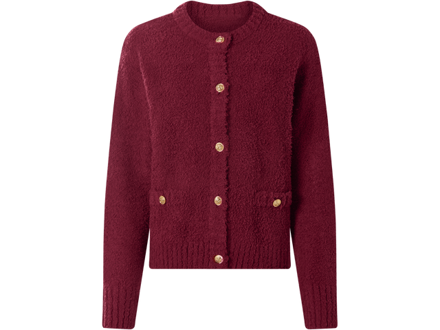 Cardigan en peluche femme