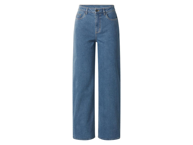 Jean large taille haute femme