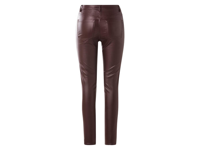 Jean skinny métallisé taille haute femme