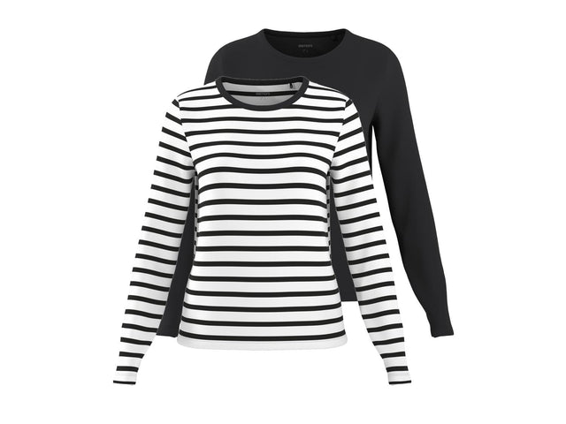 Lot de 2 t-shirts à manches longues femme