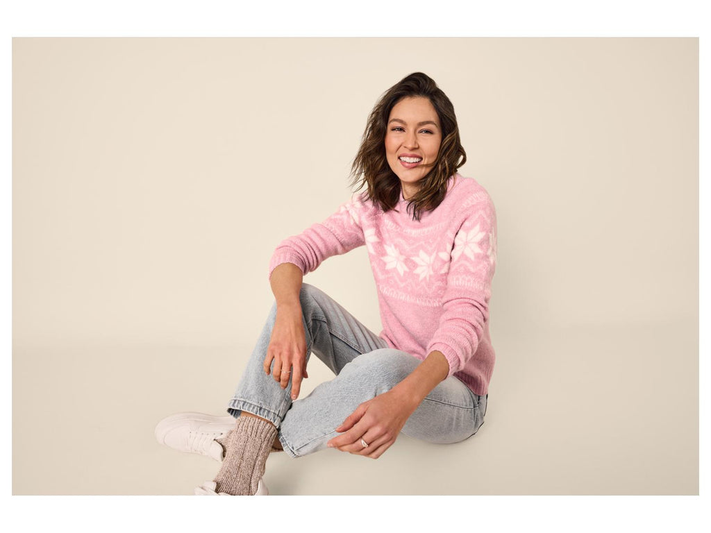 Pull-over en grosse maille femme