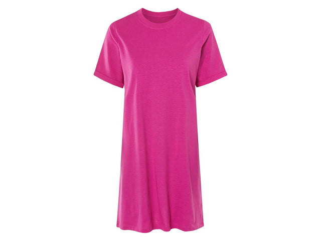 Robe femme, à manches retroussées