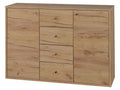 Commode Verona, 116 x 80 x 35 cm, imitation chêne