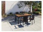Table de jardin + Lot de 4 fauteuils en résine tressée Valencia