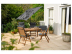 Table de jardin + Lot de 4 fauteuils Sevilla