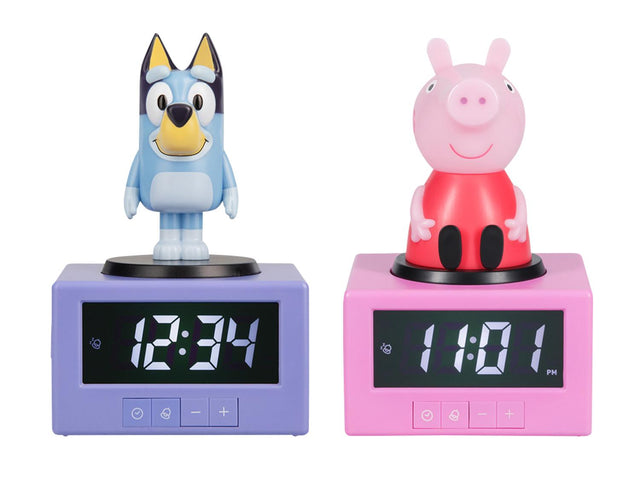 Réveil Peppa Pig ou Bluey