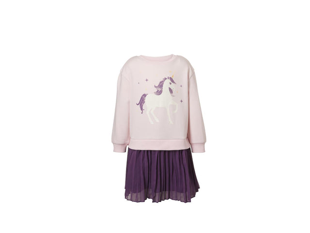Robe molletonnée petite fille