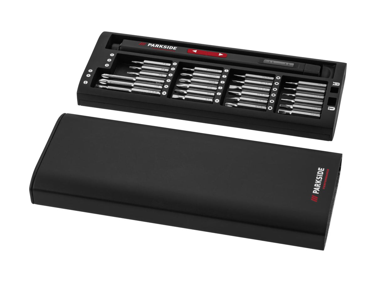Set de tournevis de précision sans fil 4 V, PPEPS 3 A1, avec boîte de charge et de rangement